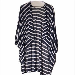 Striped oversized Cardigan or Swim coverup Mixit